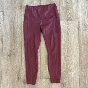 Yogalicious Women's Burgundy Leggings
